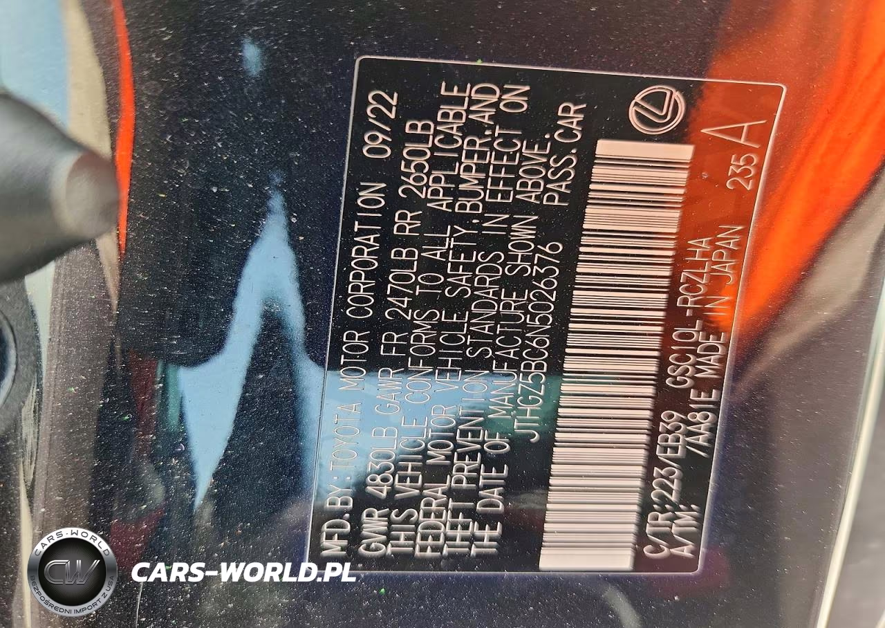 2022 Lexus Rc 350 F Sport VIN:JTHGZ5BC6N5026376 - 13