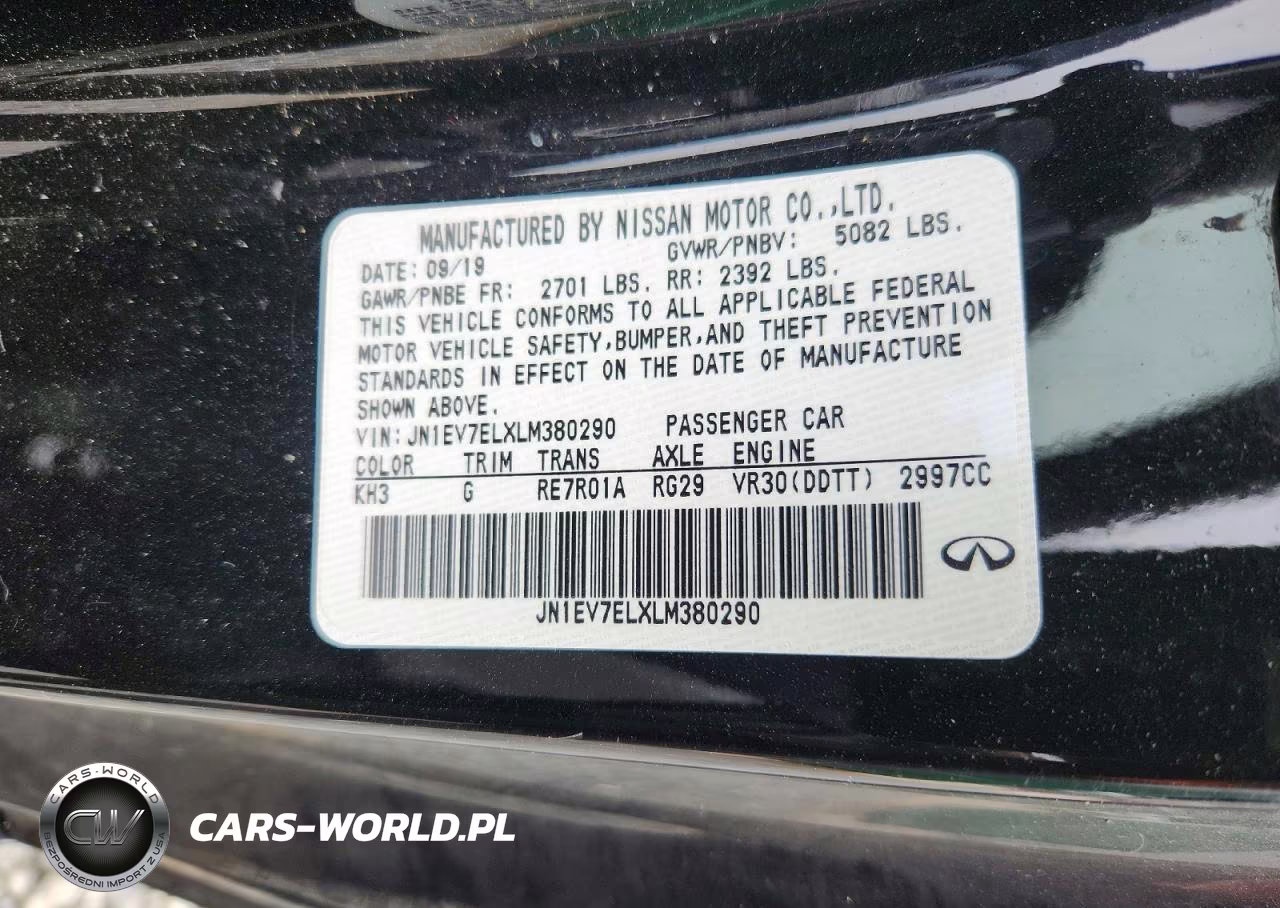 2020 Infiniti Q60 3.0T Luxe VIN:JN1EV7ELXLM380290 - 12