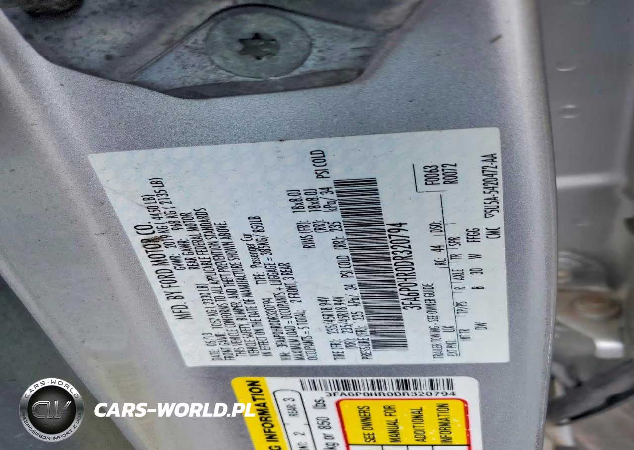 2013 Ford Fusion Se VIN:3FA6P0HR0DR320794 - 12