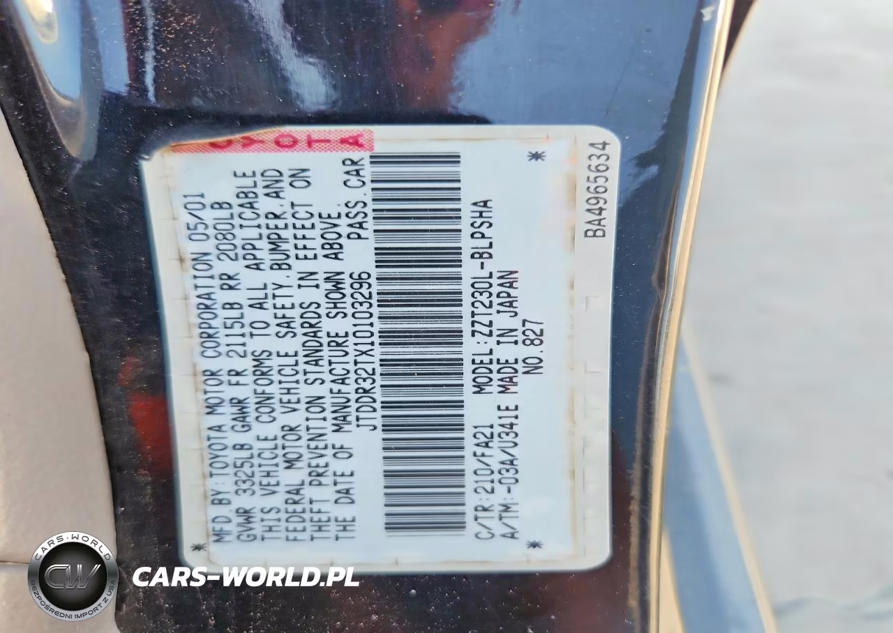 2001 Toyota Celica Gt VIN:JTDDR32TX10103296 - 13