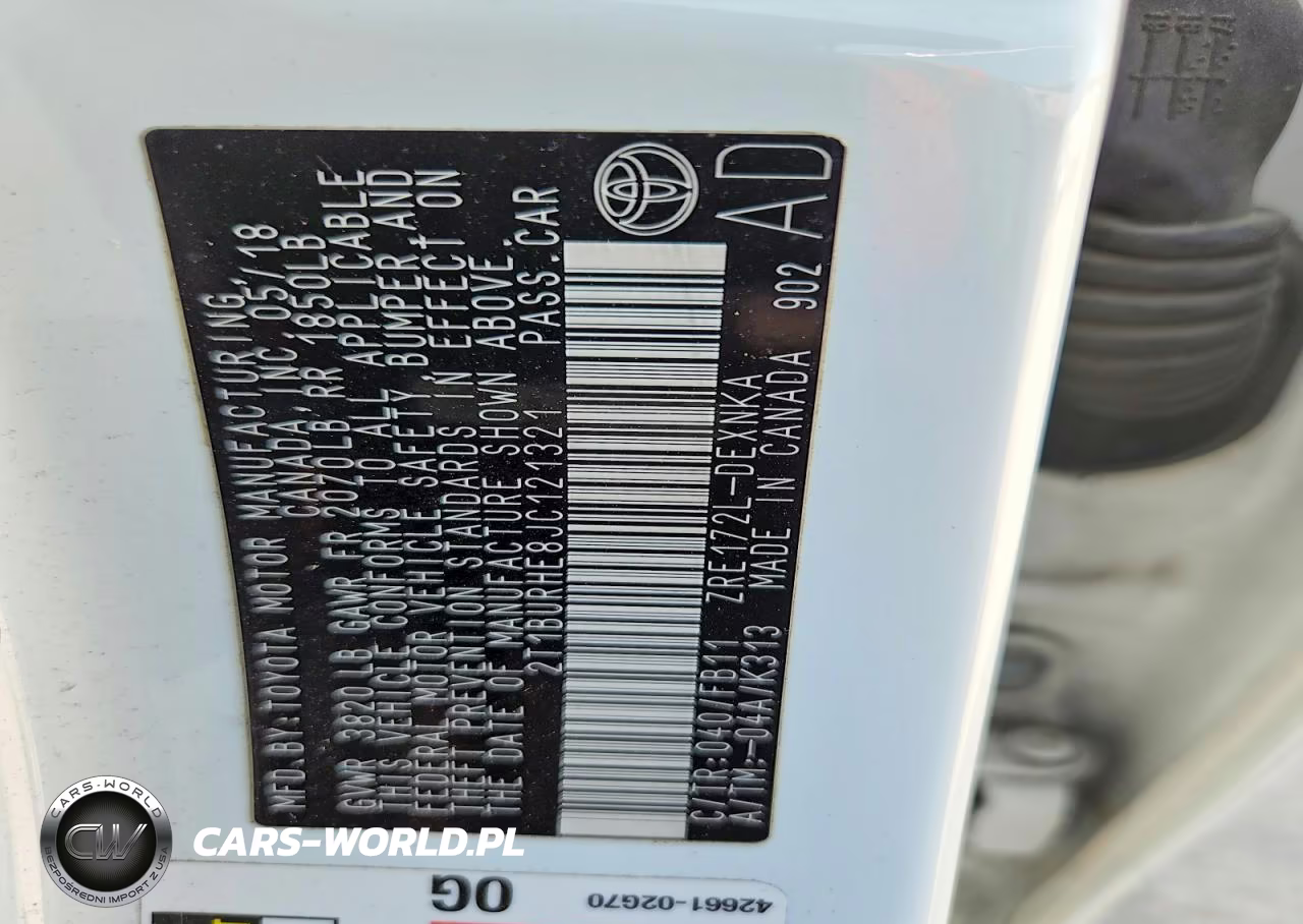 2018 Toyota Corolla Le VIN:2T1BURHE8JC121321 - 12