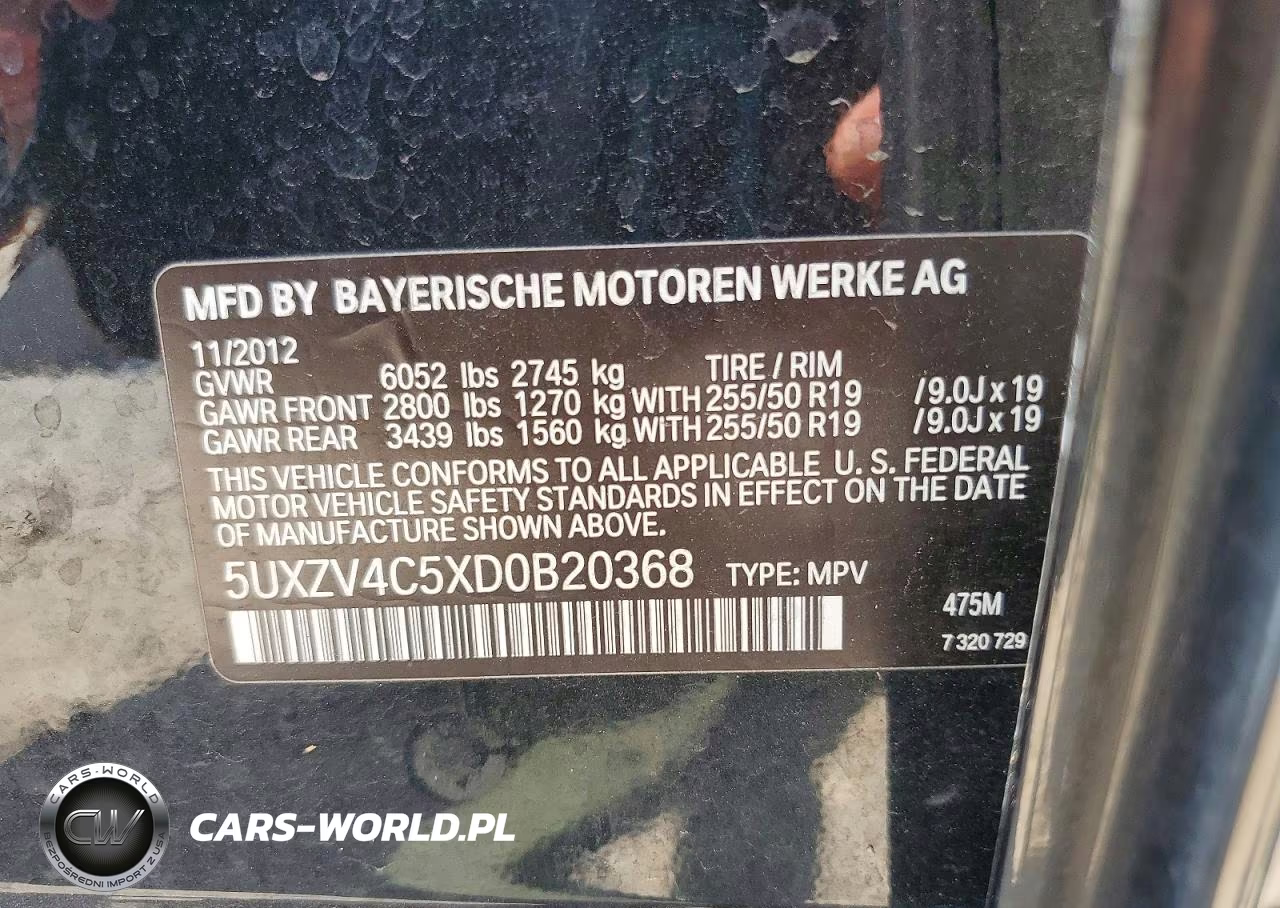 2013 BMW X5 xDrive35I VIN:5UXZV4C5XD0B20368 - 14