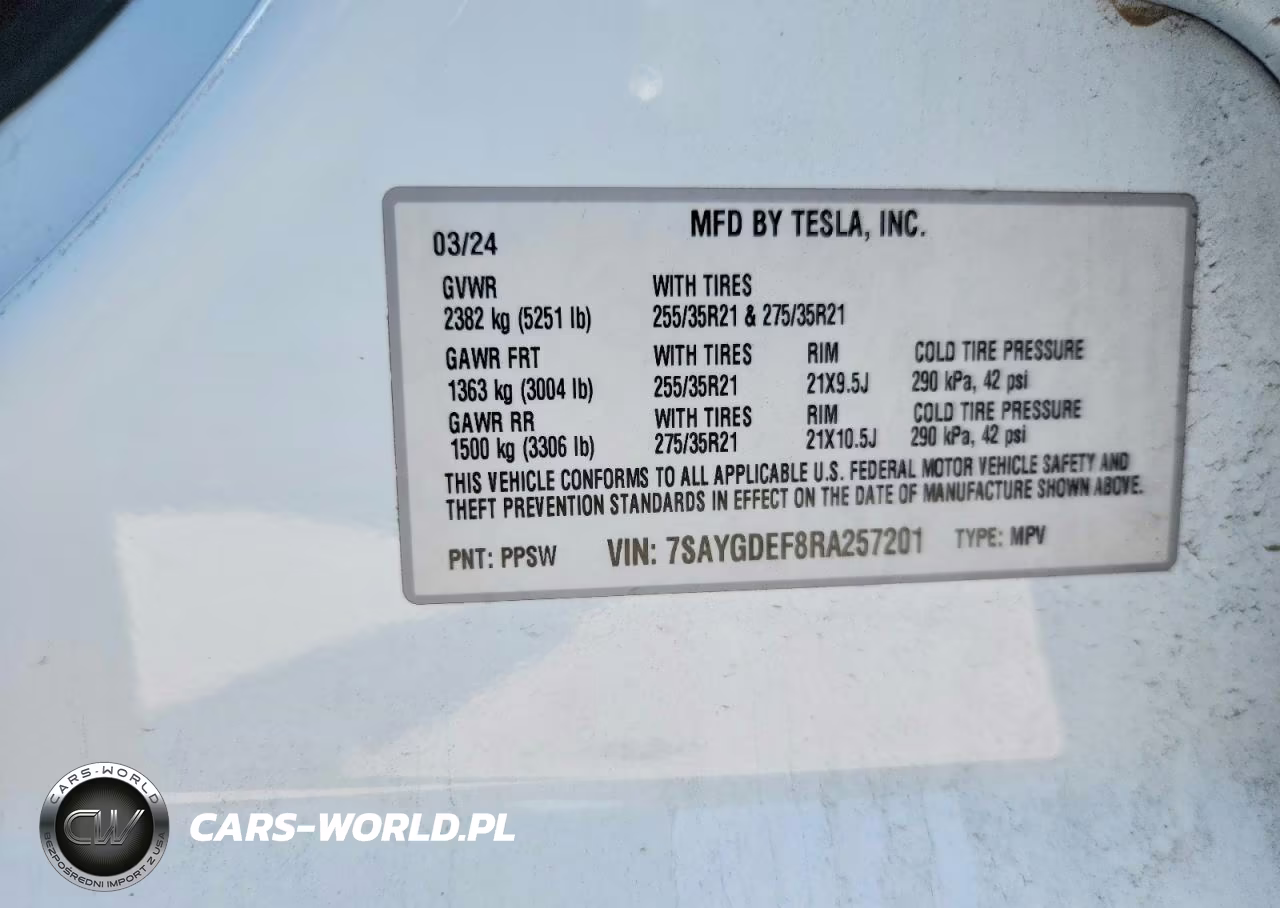 2024 Tesla Model Y VIN:7SAYGDEF8RA257201 - 12