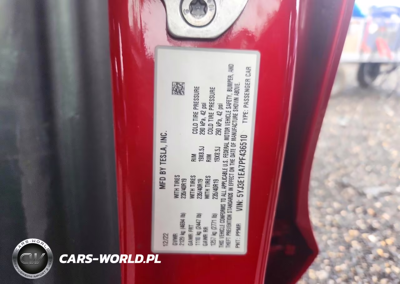 2023 Tesla Model 3 VIN:5YJ3E1EA7PF436510 - 12
