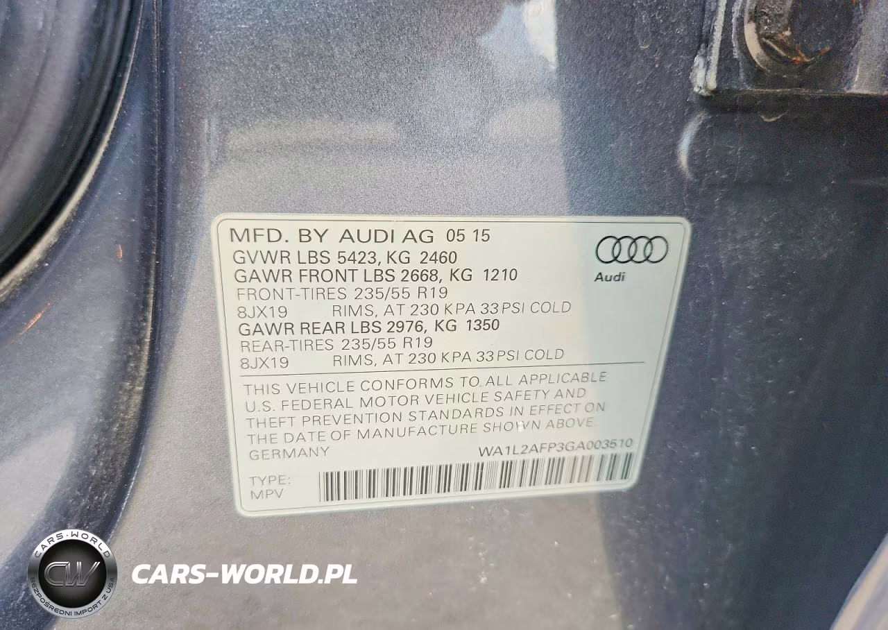 2016 Audi Q5 Premium Plus VIN:WA1L2AFP3GA003510 - 12