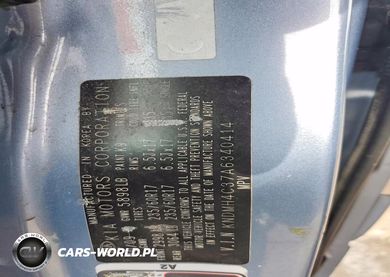 2010 Kia Sedona Ex VIN:KNDMH4C37A6340414 - 13