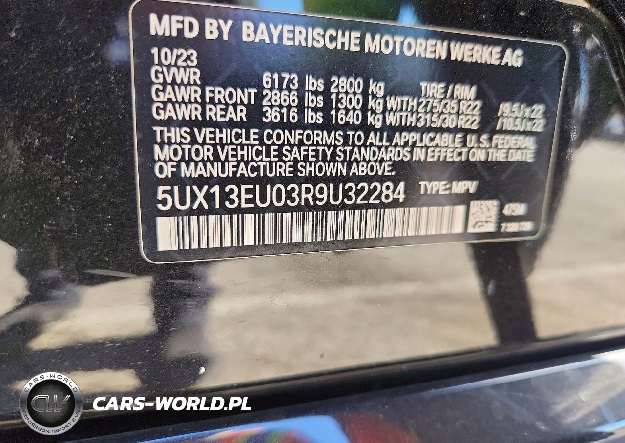 2024 BMW X5 Sdrive 40I VIN:5UX13EU03R9U32284 - 14