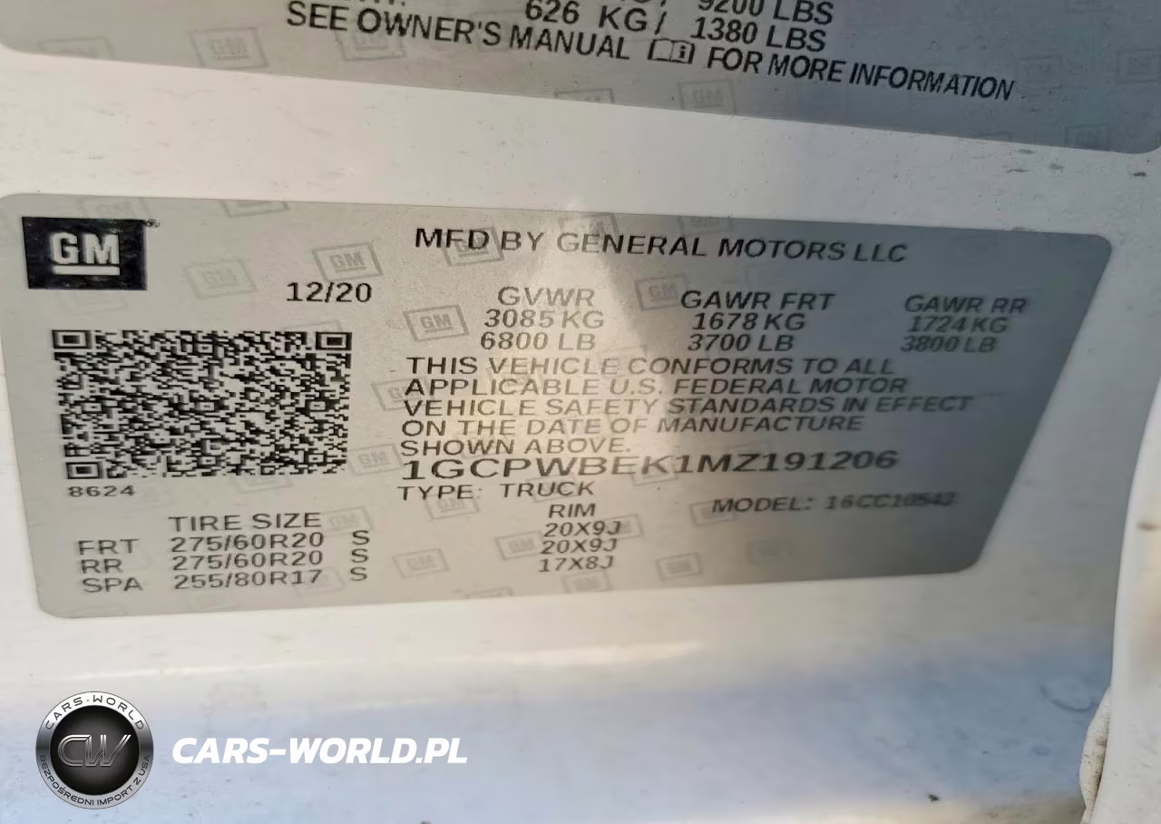 2021 Chevrolet Silverado C1500 Custom VIN:1GCPWBEK1MZ191206 - 12