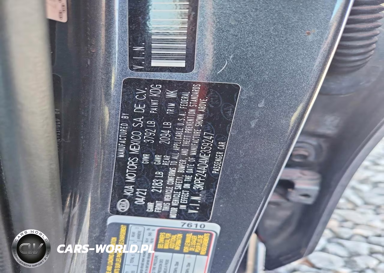 2021 Kia Forte Lxs VIN:3KPF24AD4ME359247 - 12