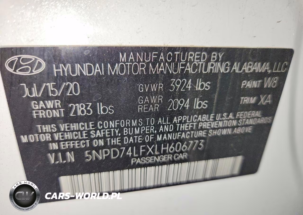 HYUNDAI ELANTRA SE VIN:5NPD74LFXLH606773 - 12
