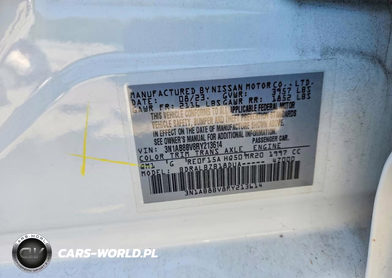 2024 Nissan Sentra S VIN:3N1AB8BV8RY213614 - 12