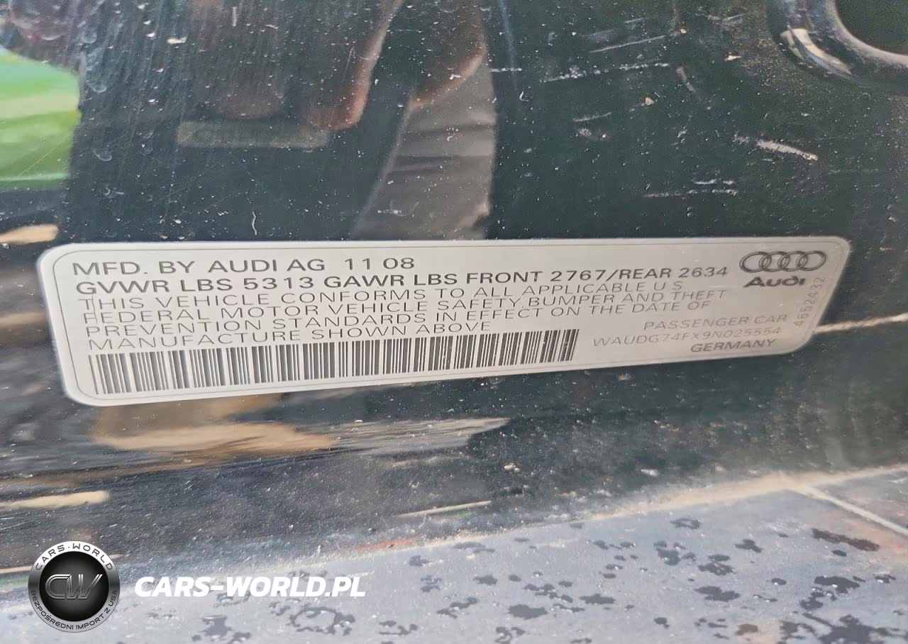 2009 Audi A6 Premium VIN:WAUDG74FX9N025554 - 12