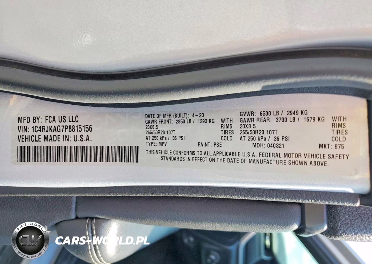 2023 Jeep Grand Cherokee L Laredo VIN:1C4RJKAG7P8815156 - 14