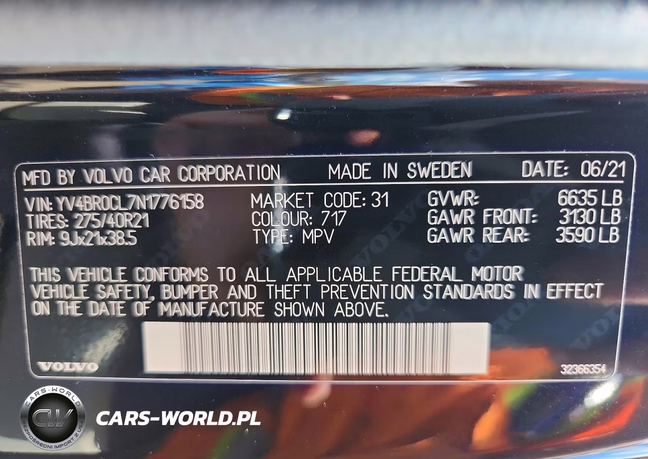 2022 Volvo Xc90 T8 Recharge Inscription VIN:YV4BR0CL7N1776158 - 13