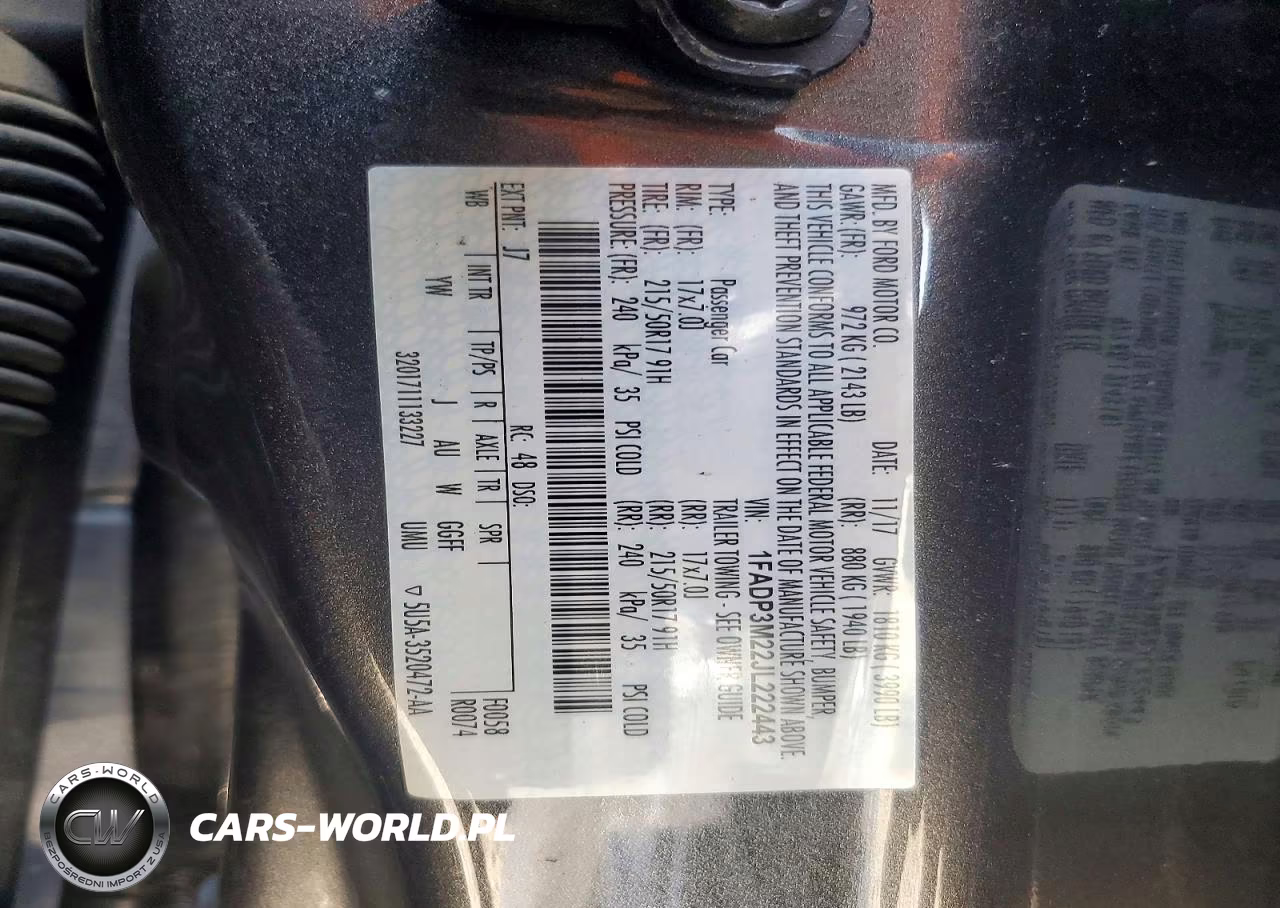 2018 Ford Focus Sel VIN:1FADP3M22JL222443 - 13