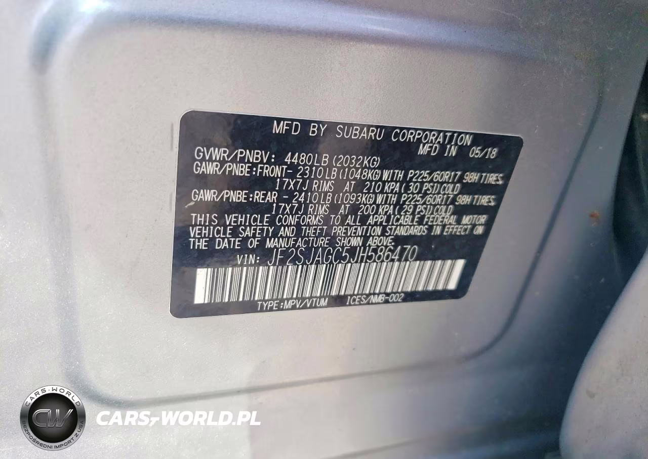 2018 Subaru Forester 2.5I Premium VIN:JF2SJAGC5JH586470 - 14