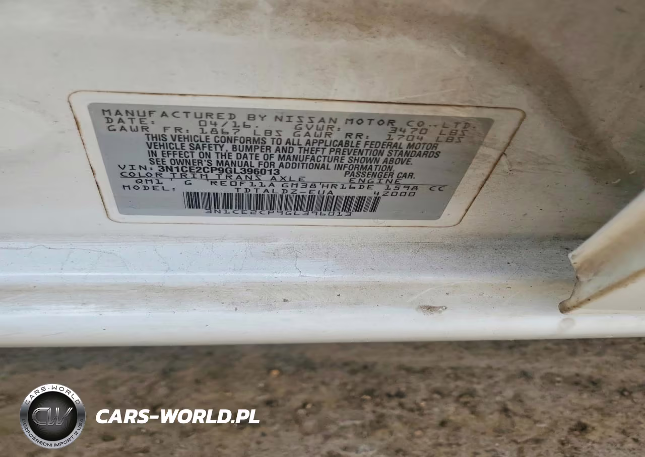 2016 Nissan Versa Note Sv VIN:3N1CE2CP9GL396013 - 12