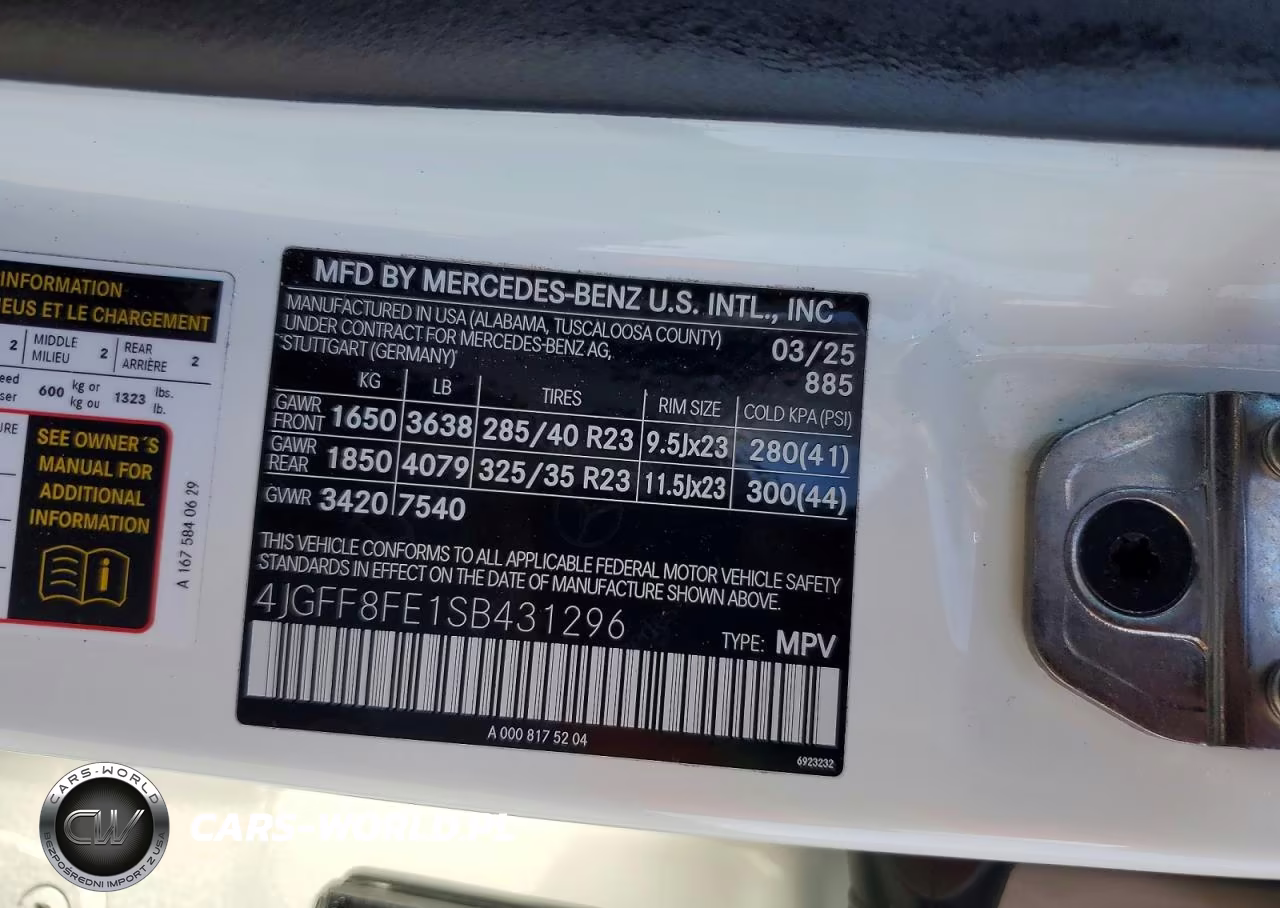 2025 Mercedes-Benz Gls 580 4Matic VIN:4JGFF8FE1SB431296 - 14