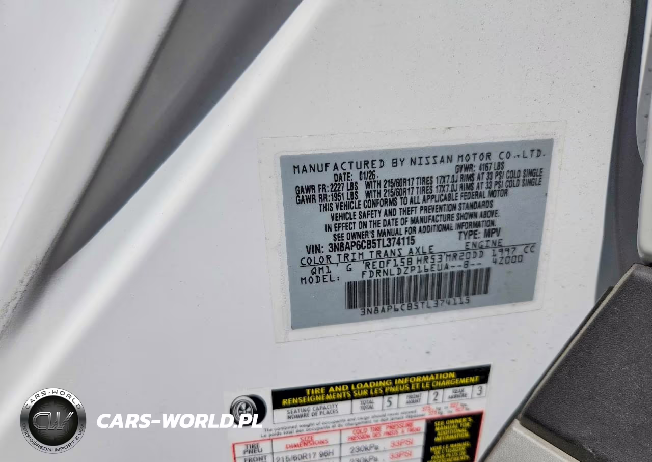 2026 Nissan Kicks Sv VIN:3N8AP6CB5TL374115 - 13