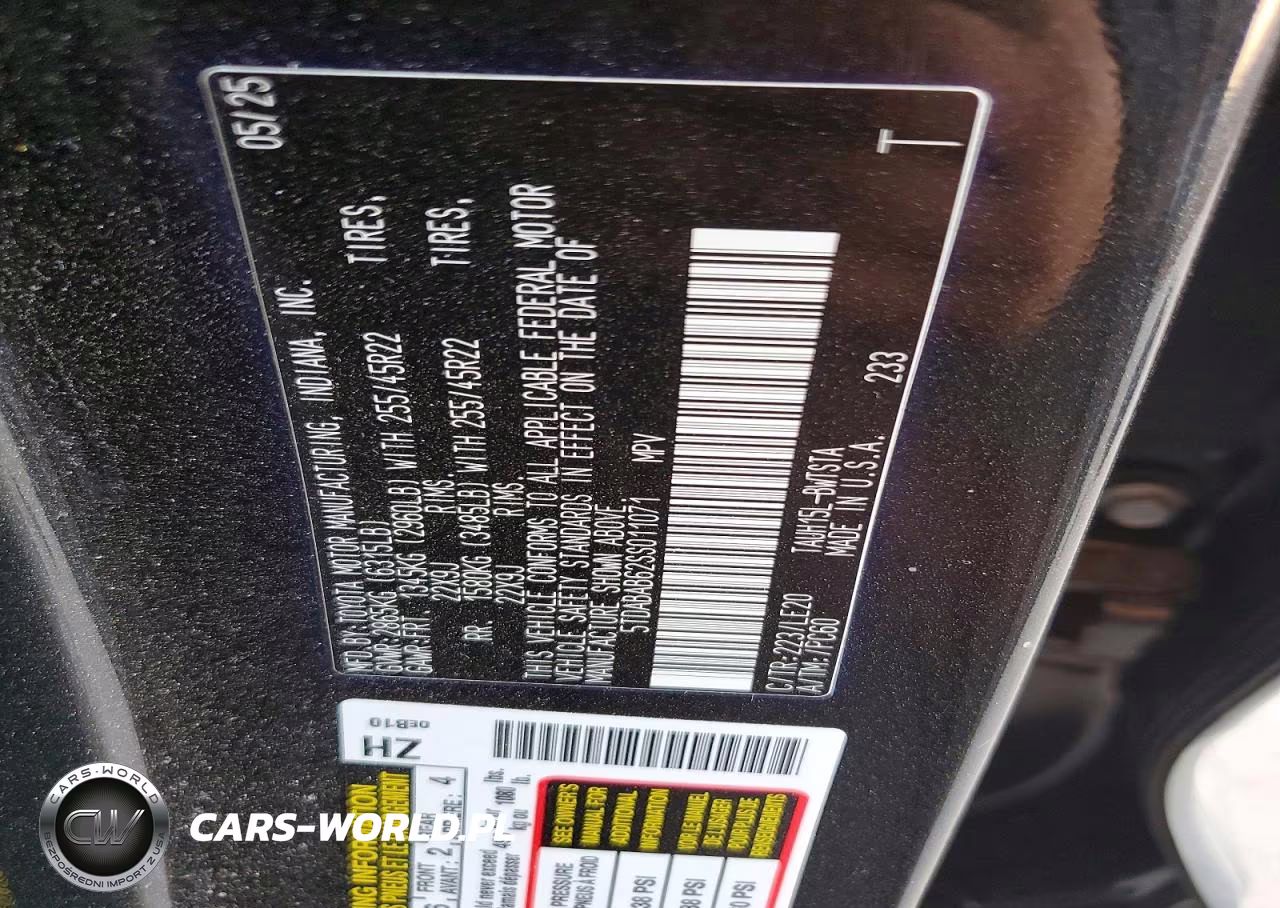 2025 Lexus Tx 500H F Sport Performance Luxury VIN:5TDABAB62SS011071 - 12