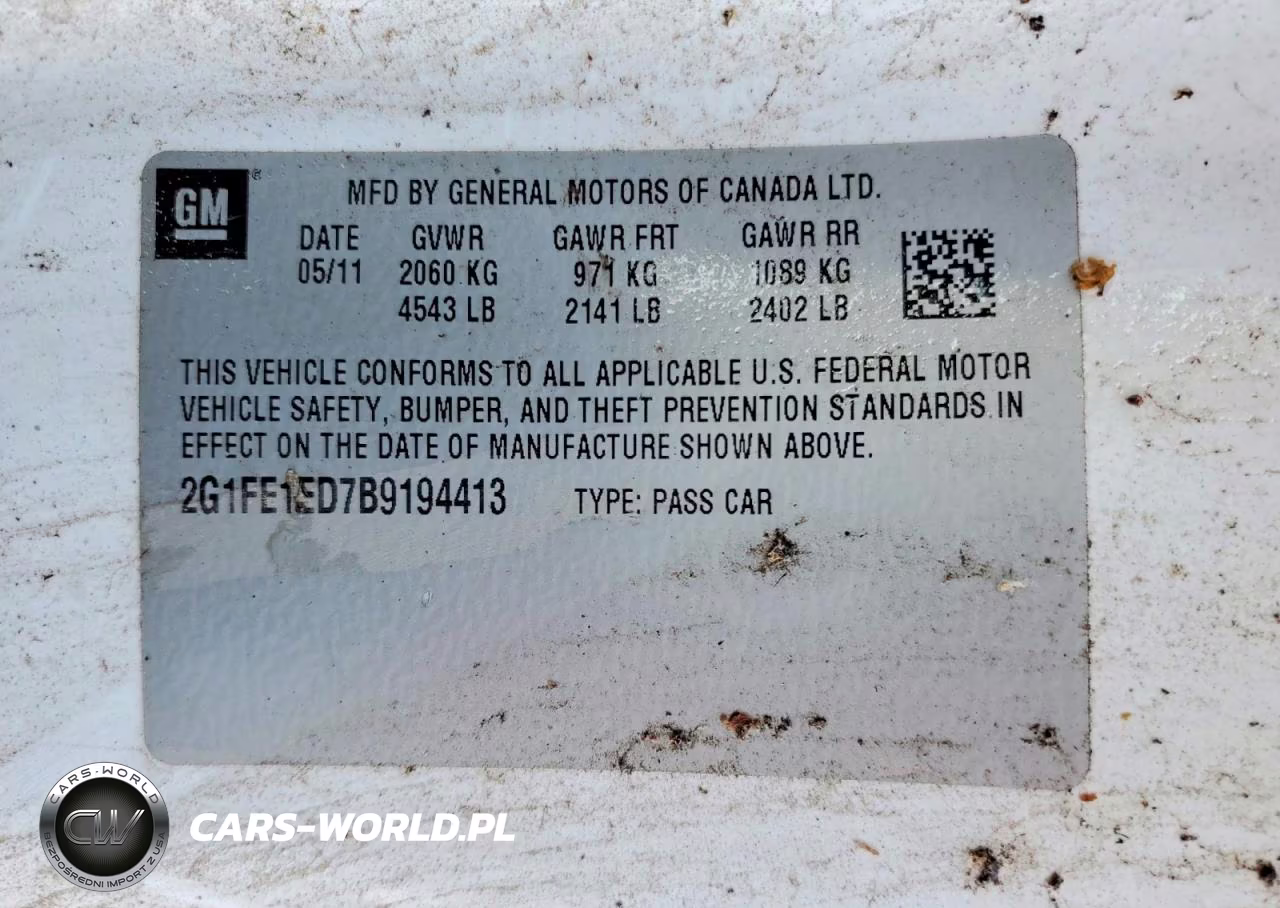 2011 Chevrolet Camaro Ls VIN:2G1FE1ED7B9194413 - 12