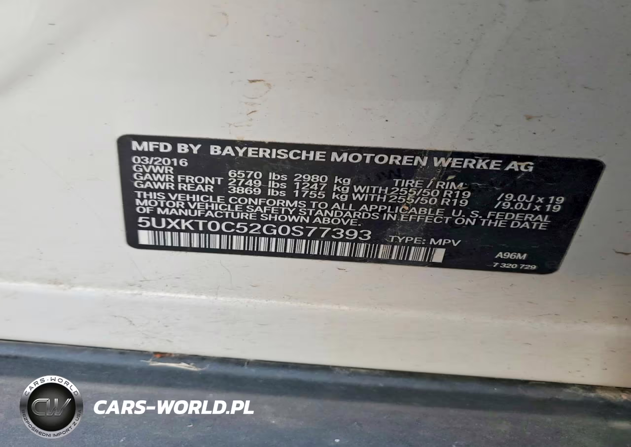 2016 BMW X5 Xdr40E VIN:5UXKT0C52G0S77393 - 12