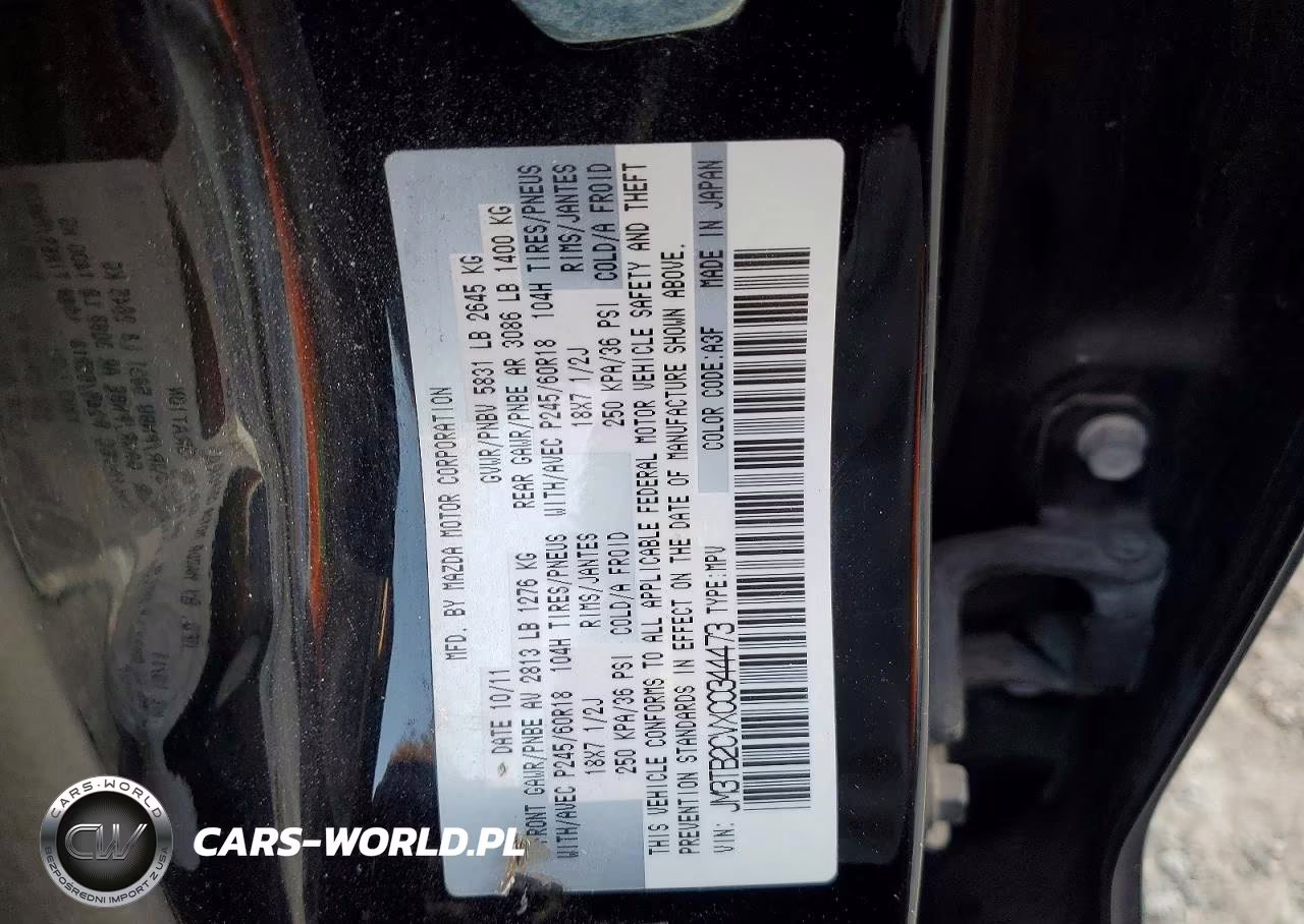 2012 Mazda Cx-9 VIN:JM3TB2CVXC0344473 - 13