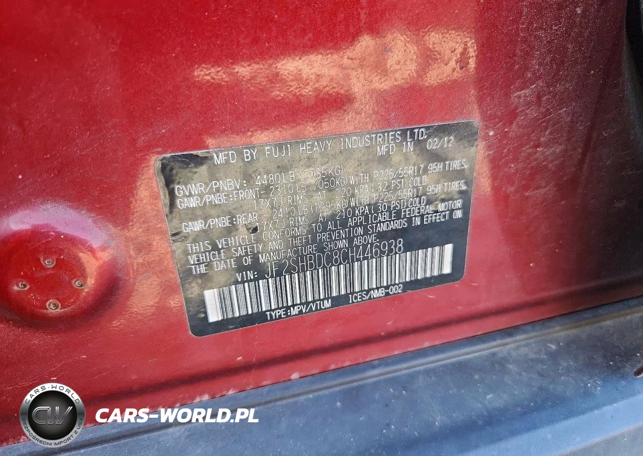 2012 Subaru Forester 2.5X Premium VIN:JF2SHBDC8CH446938 - 13