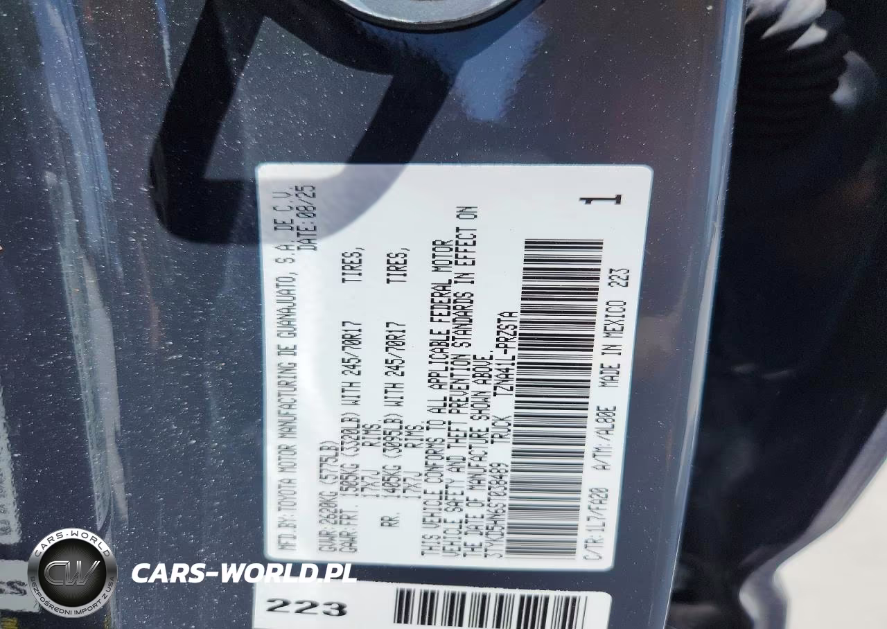 2025 Toyota Tacoma Sr VIN:3TYKD5HN6ST038489 - 12