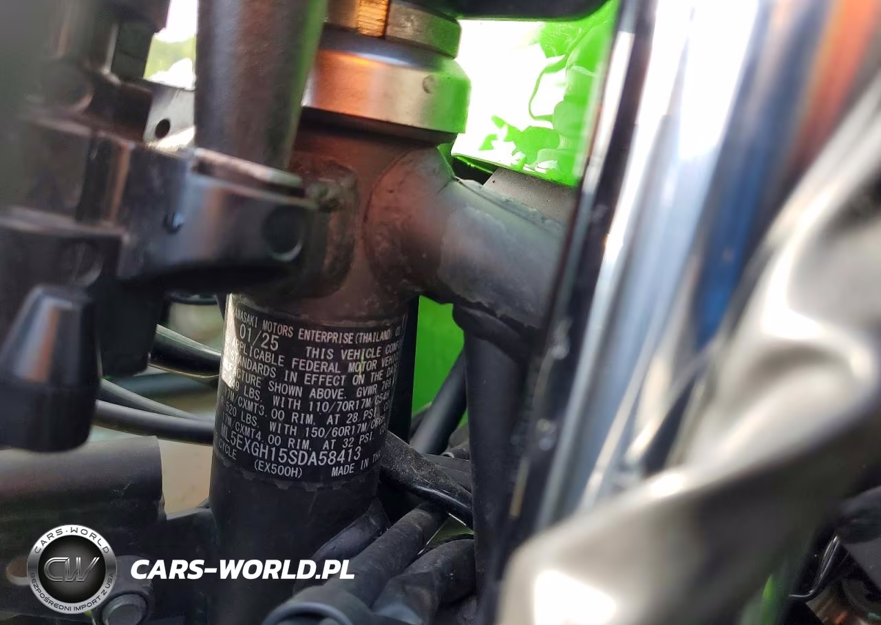 2025 Kawasaki Ex500 H VIN:ML5EXGH15SDA58413 - 9