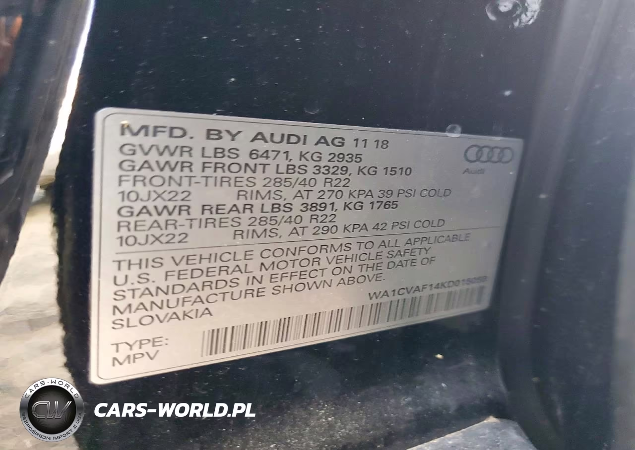 2019 Audi Q8 Prestige VIN:WA1CVAF14KD015059 - 12