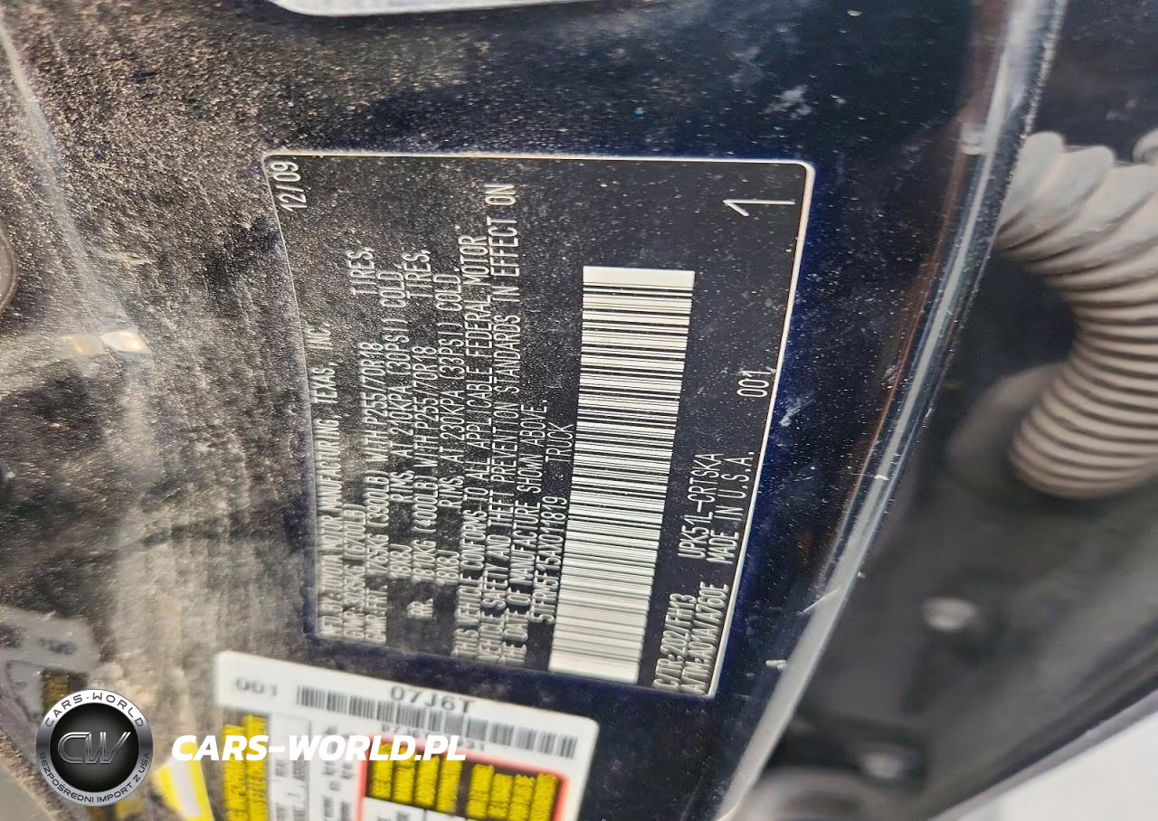 2010 Toyota Tundra Double Cab Sr5 VIN:5TFRM5F15AX011819 - 12