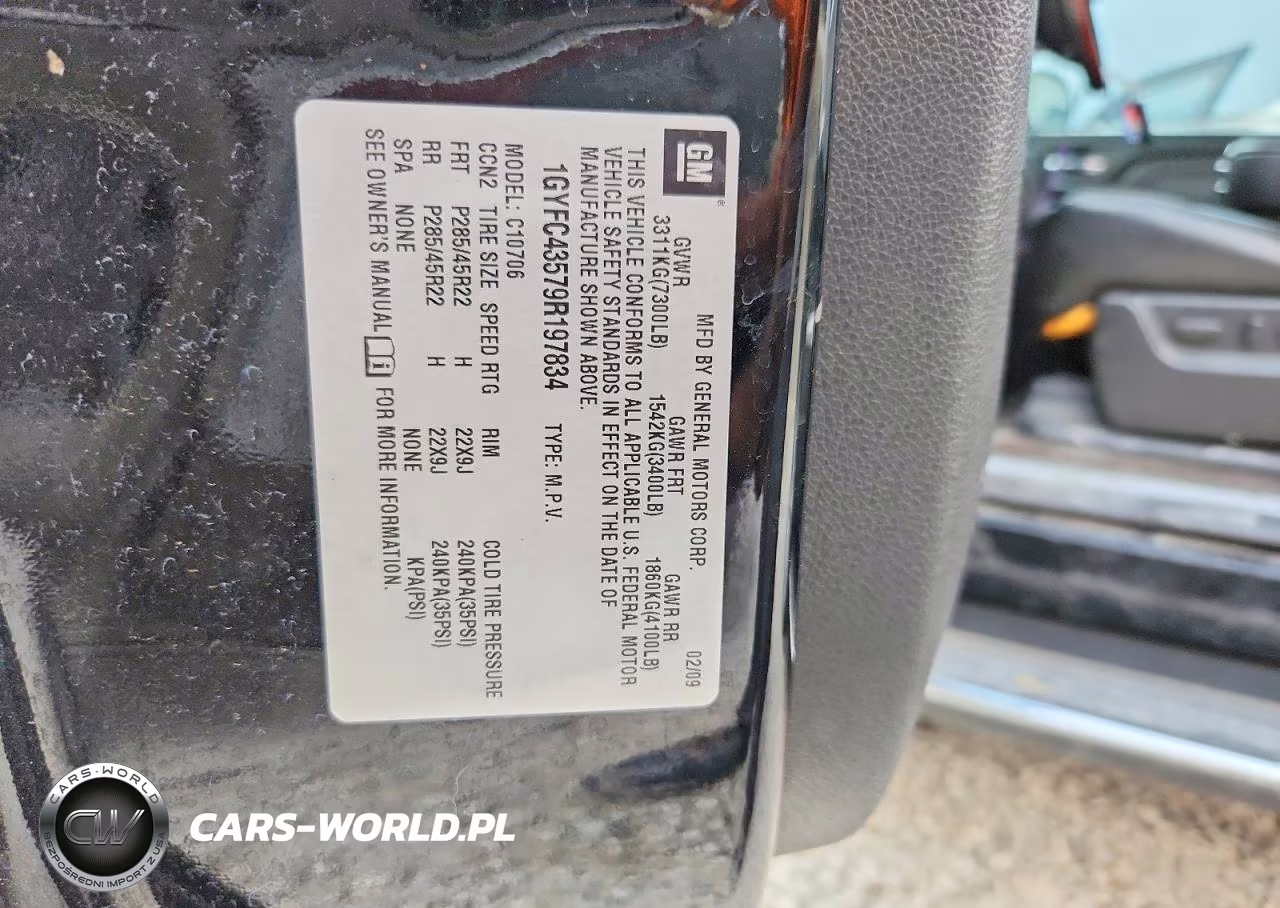 2009 Cadillac Escalade Hybrid VIN:1GYFC43579R197834 - 13