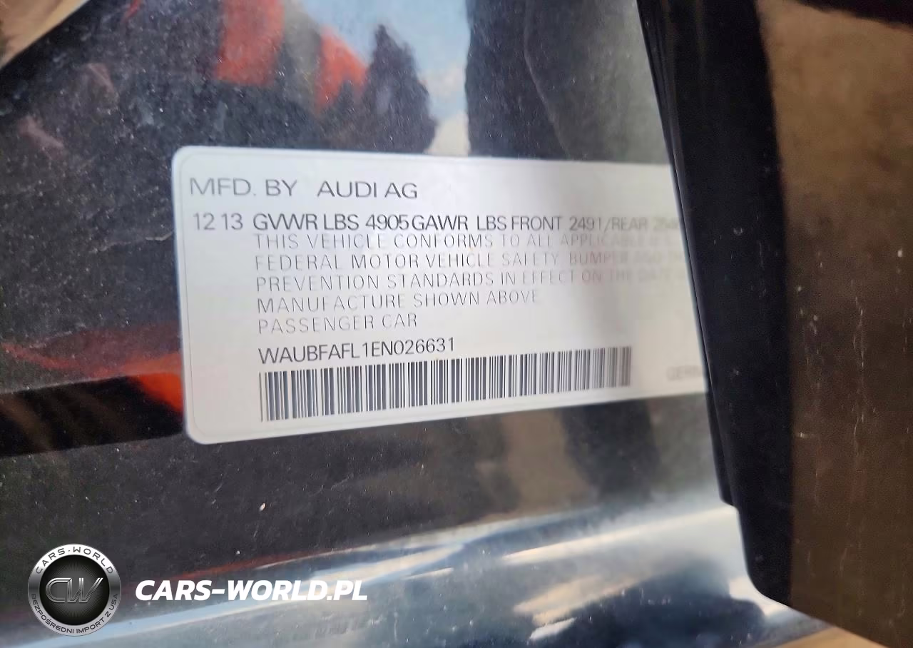 2014 Audi A4 Premium VIN:WAUBFAFL1EN026631 - 12