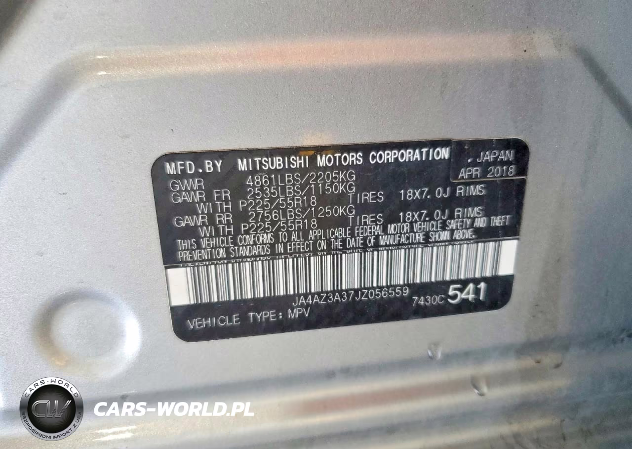 2018 Mitsubishi Outlander Se VIN:JA4AZ3A37JZ056559 - 12