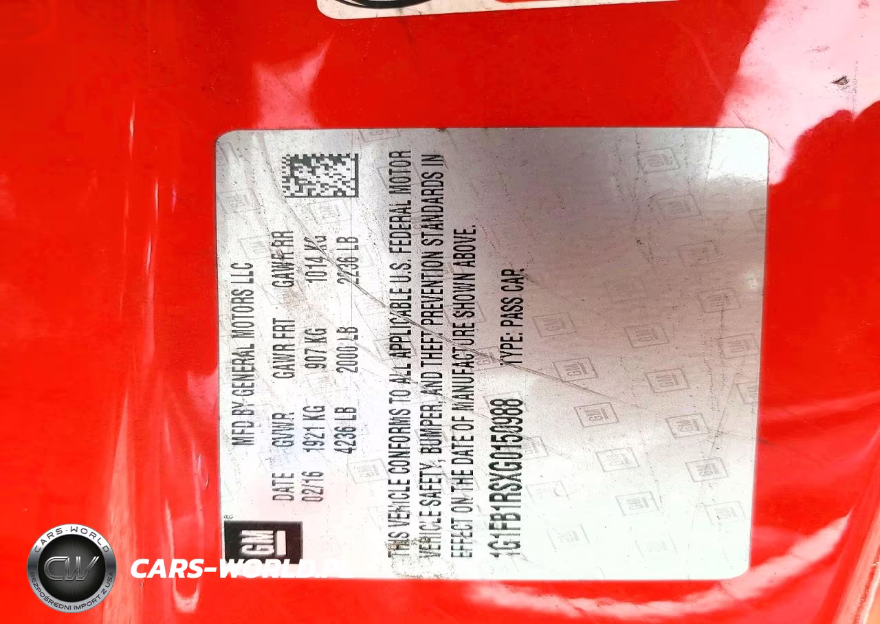 2016 Chevrolet Camaro Lt VIN:1G1FB1RSXG0150988 - 12