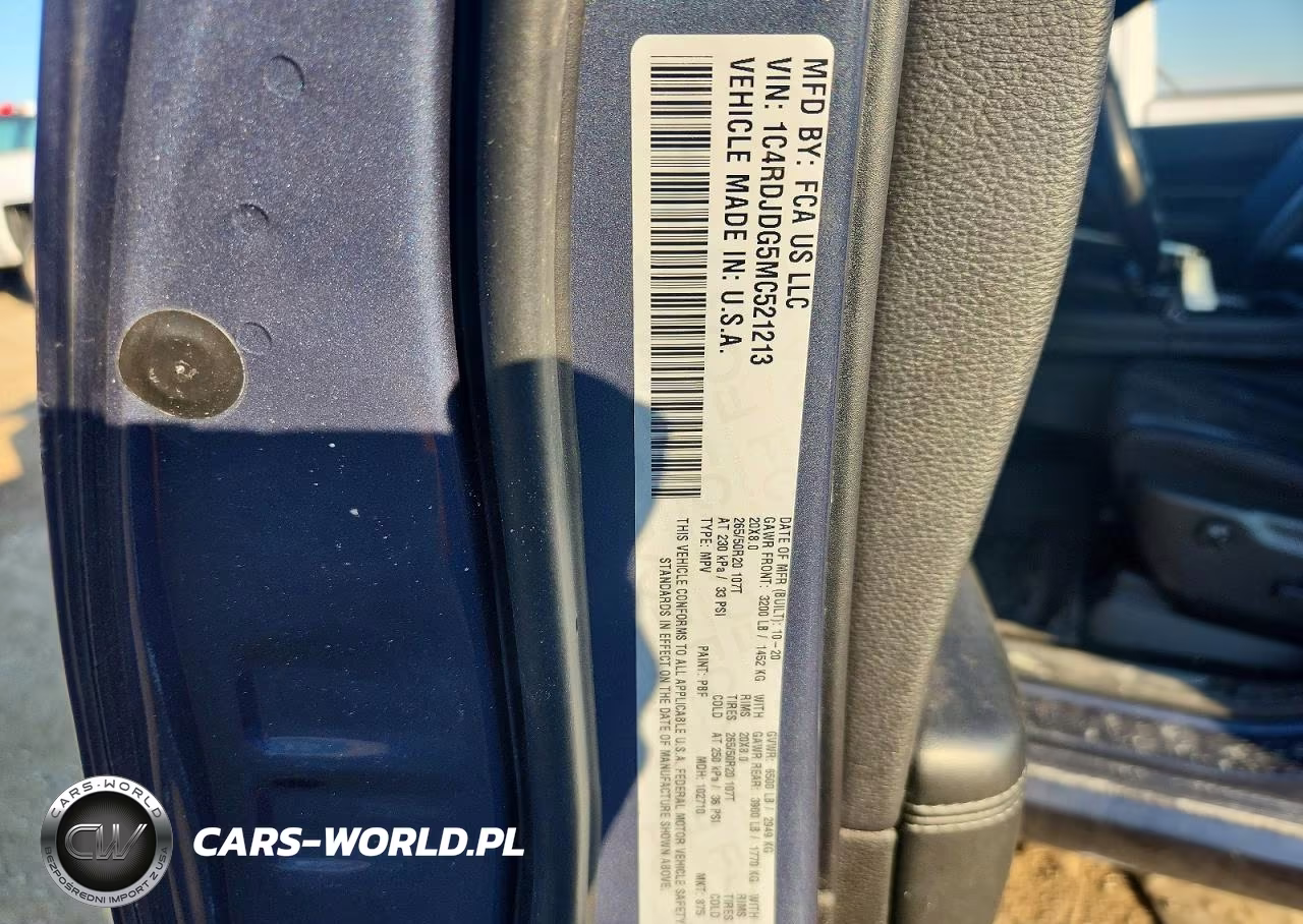 2021 Dodge Durango Gt VIN:1C4RDJDG5MC521213 - 12