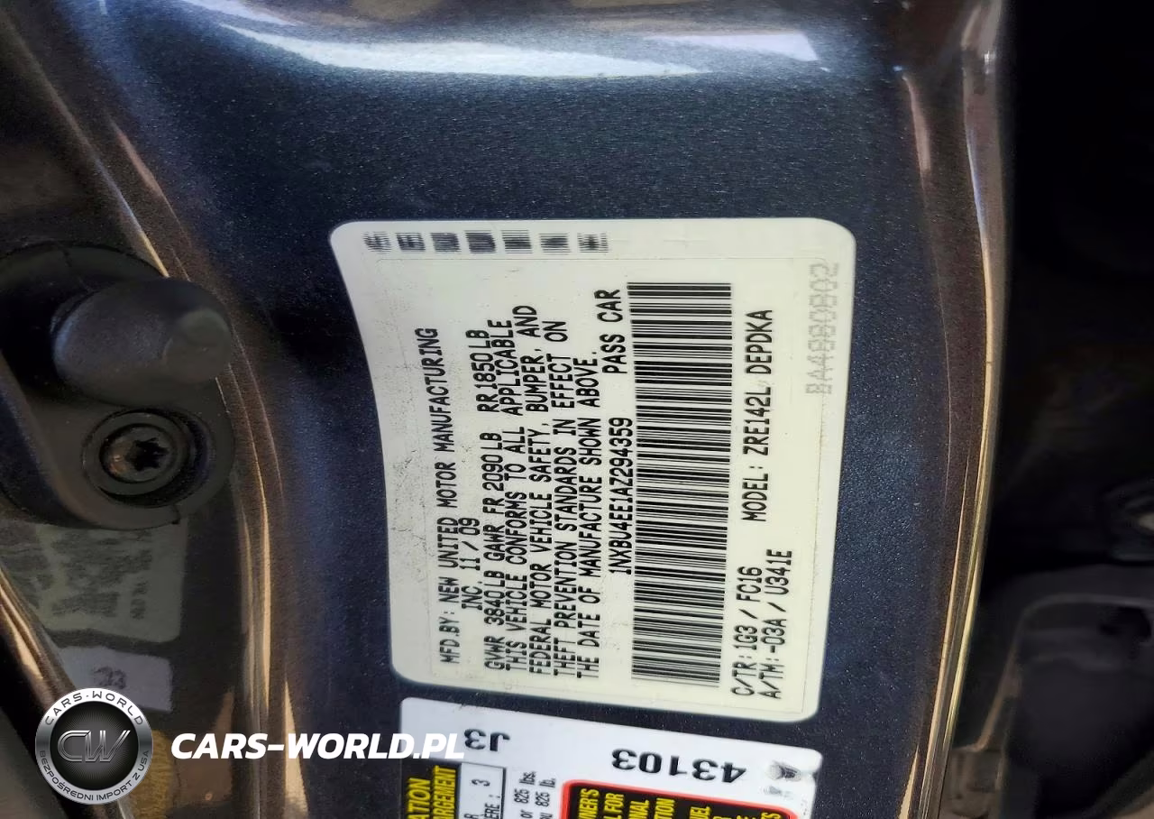 2010 Toyota Corolla Le VIN:1NXBU4EE1AZ294359 - 12