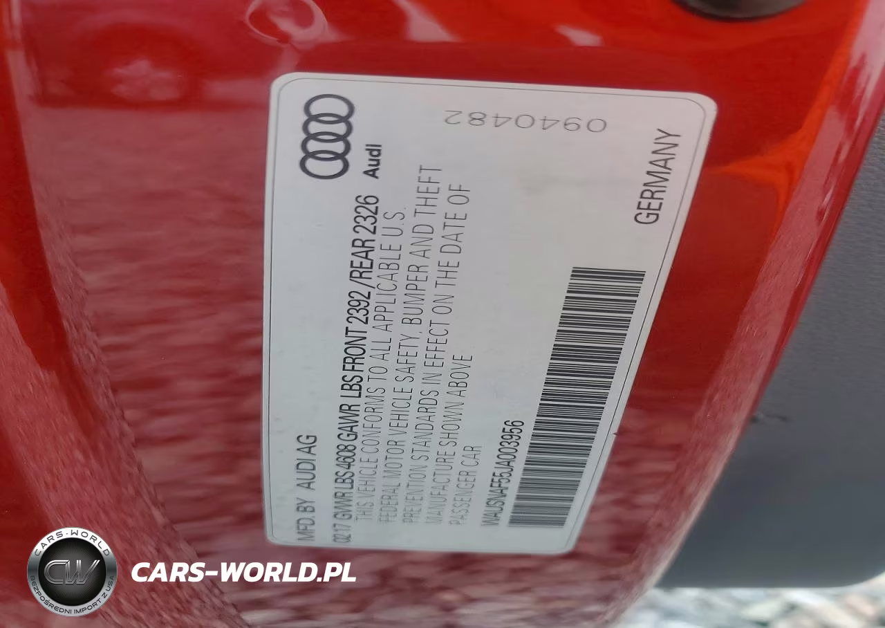2018 Audi A5 Premium S Line VIN:WAUSNAF55JA003956 - 13