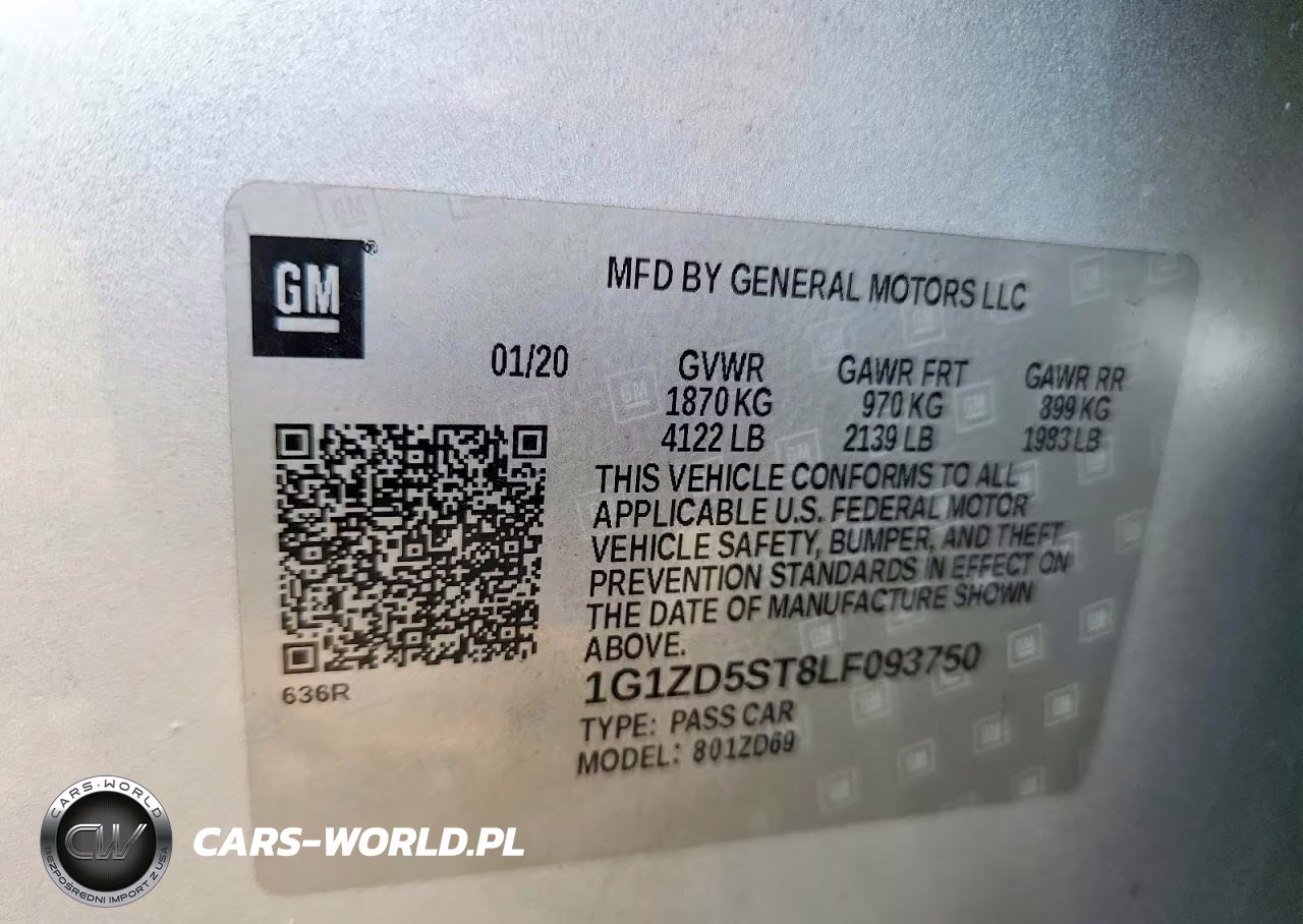 2020 Chevrolet Malibu Lt VIN:1G1ZD5ST8LF093750 - 12