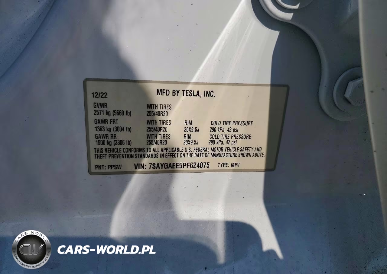 2023 Tesla Model Y VIN:7SAYGAEE5PF624075 - 14