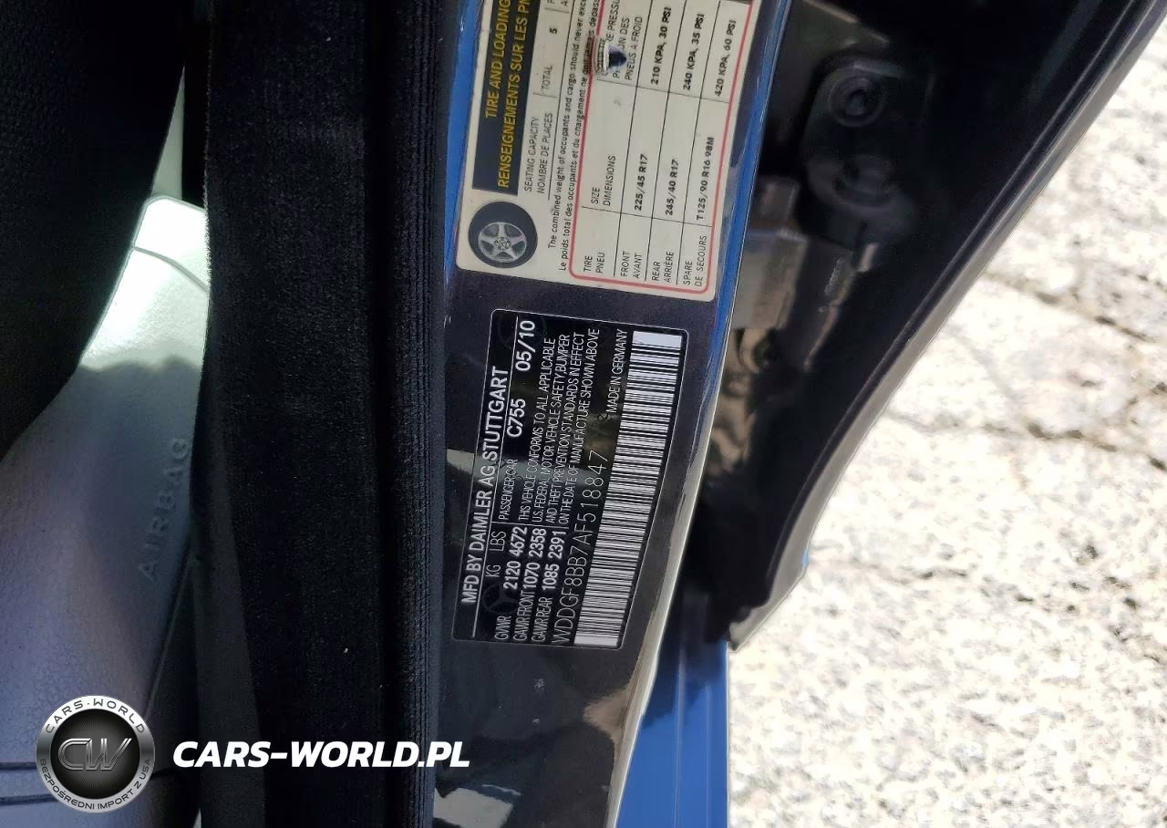2010 Mercedes-Benz C 300 4Matic VIN:WDDGF8BB7AF518847 - 12
