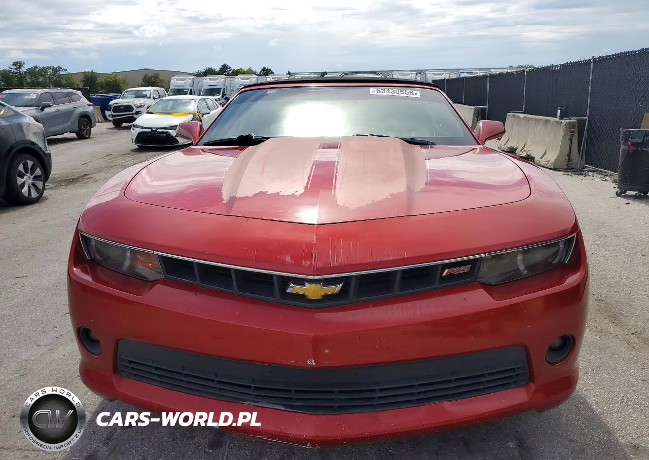 2015 Chevrolet Camaro Lt VIN:2G1FF3D30F9200981 - 5