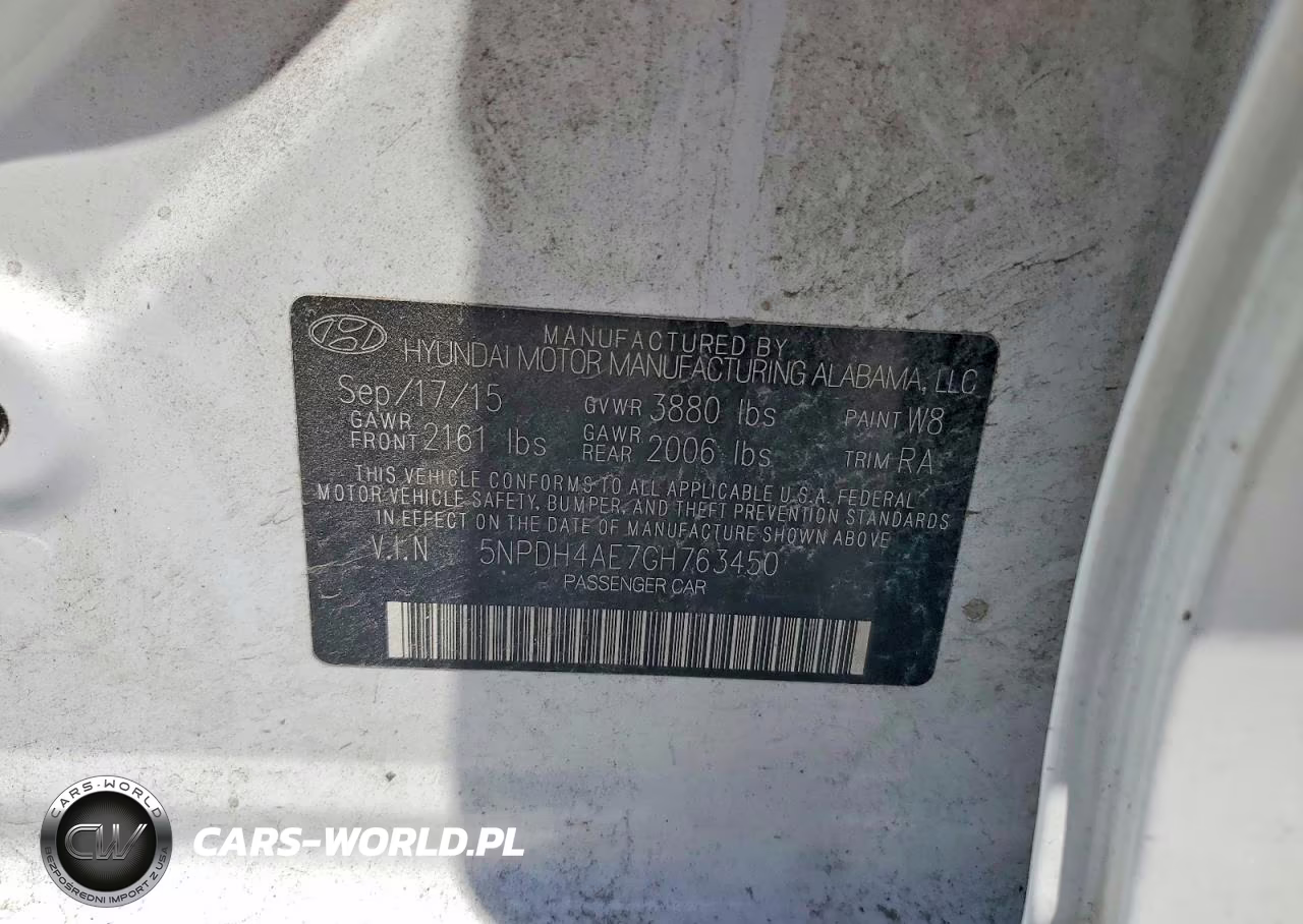2016 Hyundai Elantra Se VIN:5NPDH4AE7GH763450 - 12