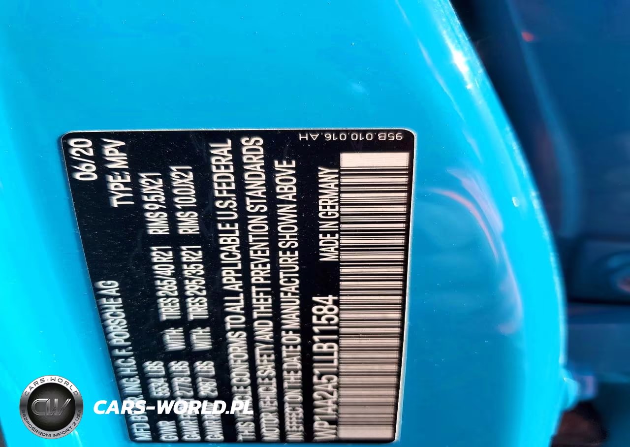 2020 Porsche Macan VIN:WP1AA2A51LLB11584 - 13