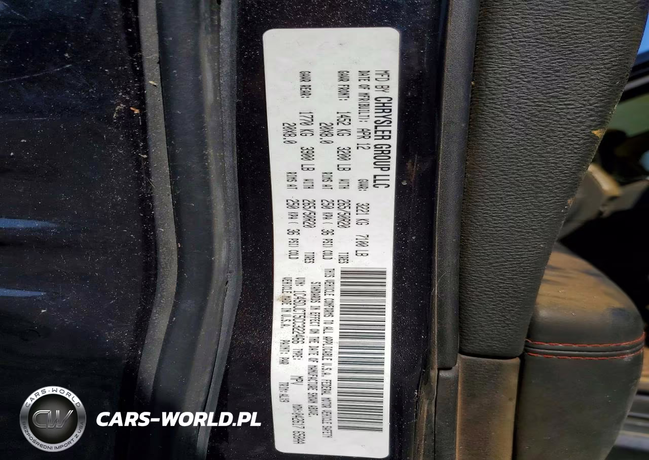 2012 Dodge Durango R-T VIN:1C4SDJCT5CC322466 - 13