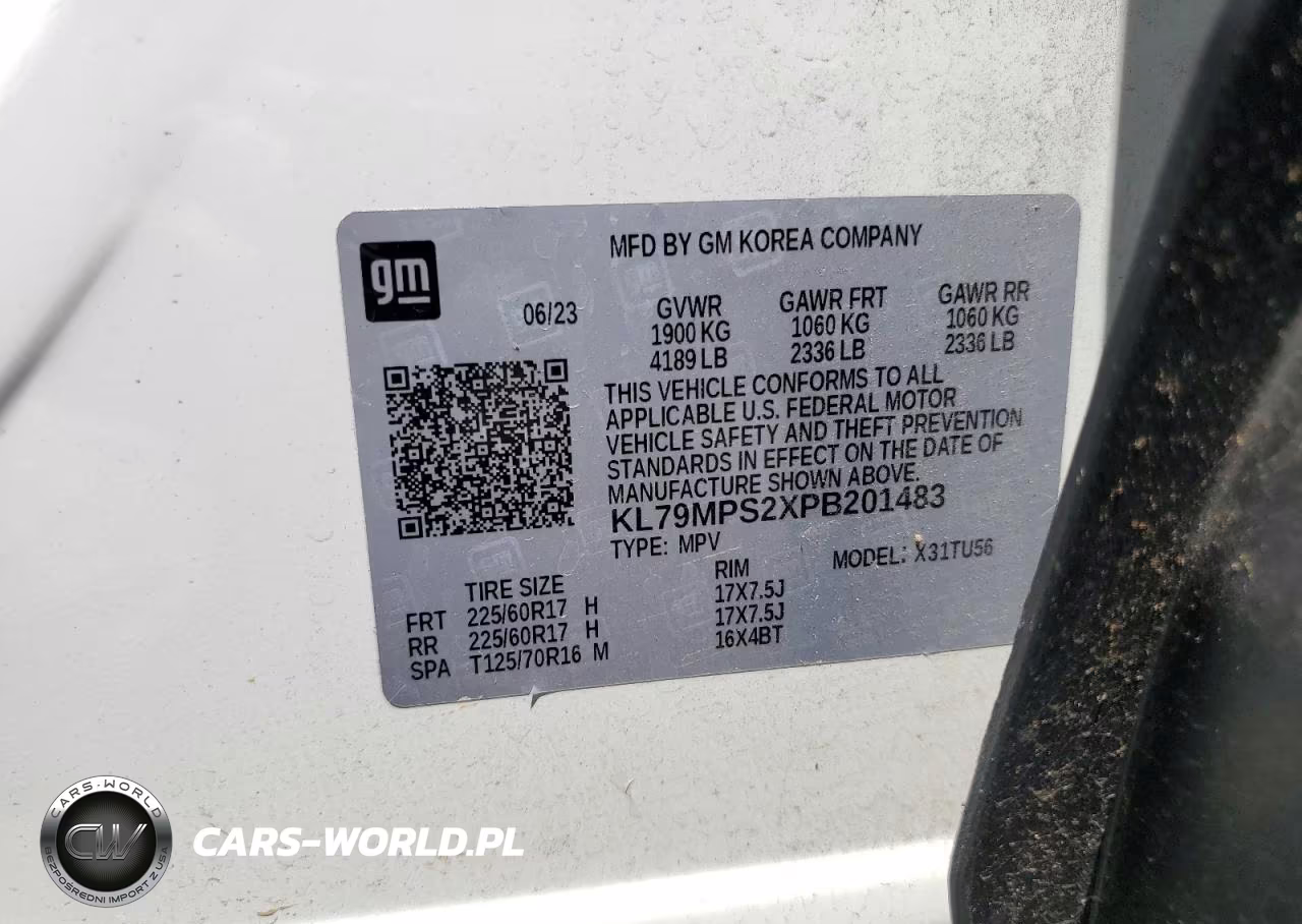 2023 Chevrolet Trailblazer Lt VIN:KL79MPS2XPB201483 - 13