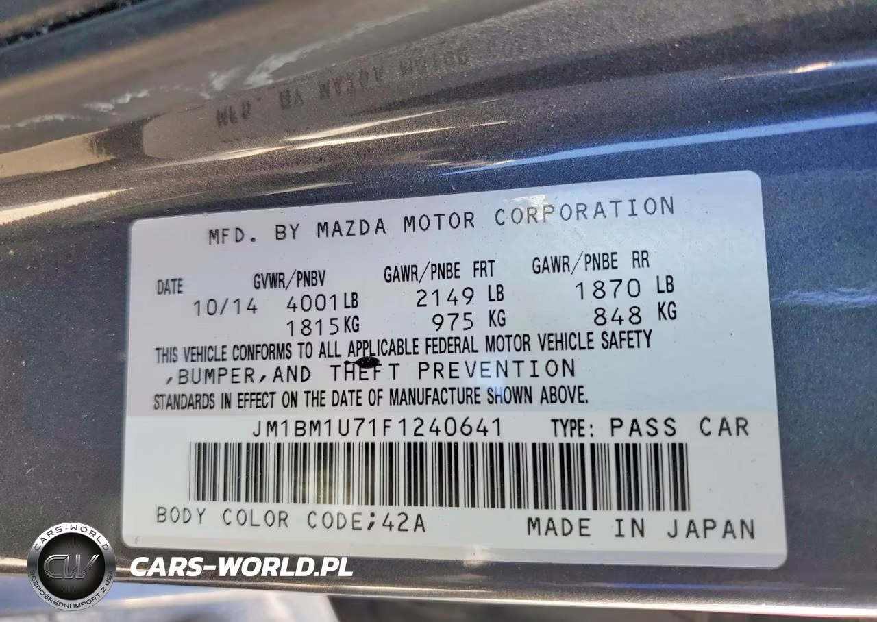 2015 Mazda 3 Sport VIN:JM1BM1U71F1240641 - 12