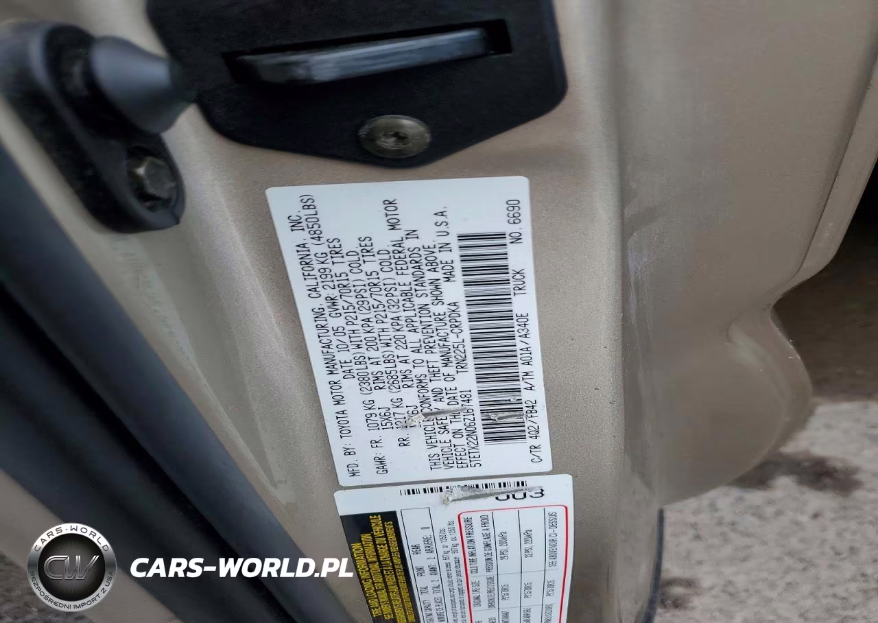 2006 Toyota Tacoma Base VIN:5TETX22N06Z167481 - 12