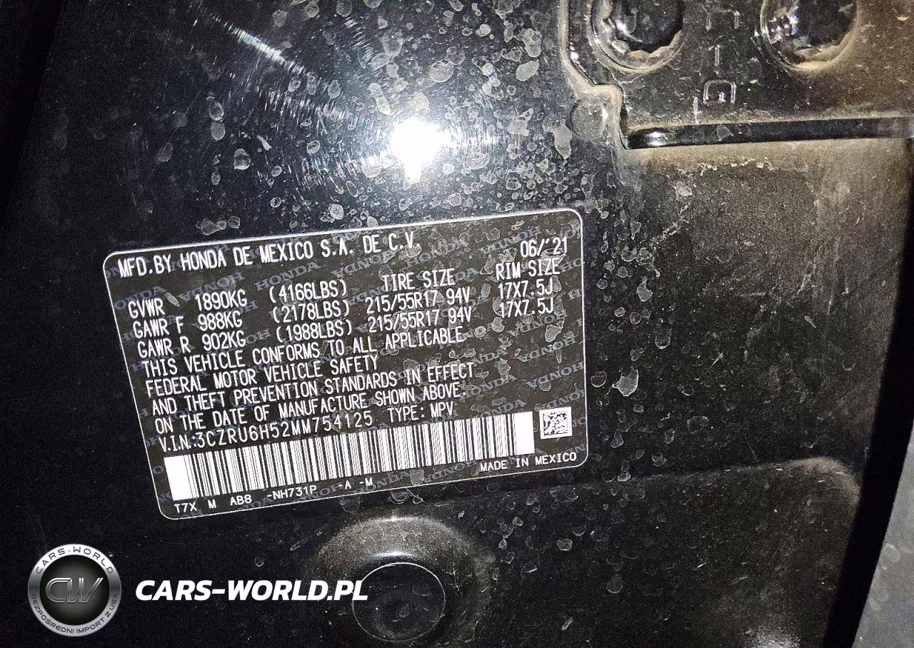 2021 Honda Hr-V Ex VIN:3CZRU6H52MM754125 - 13